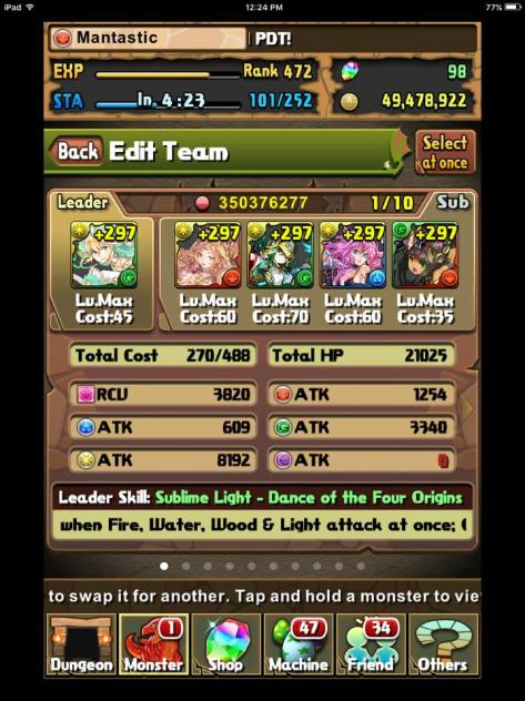 Change team name to your ID to easily display your favourite leaders