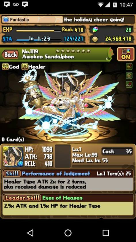Sandalphon stats