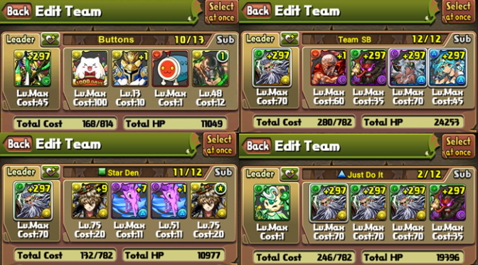 Teams everyone should have in Puzzle and Dragons