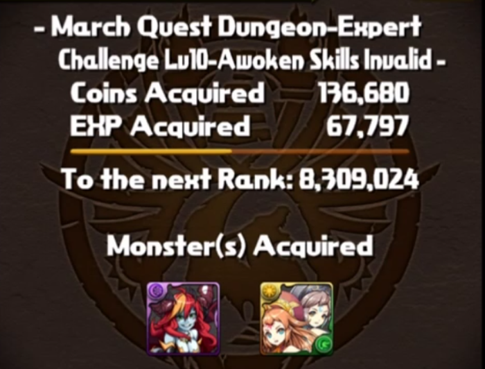 Video Clears March Level 8, 9, & 10 Mantastic Puzzle and Dragons